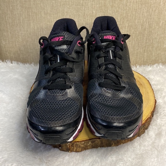 Nike Air Max 2010 Flywire Wineberry Black Running Shoes 386374-007 - Picture 6 of 9